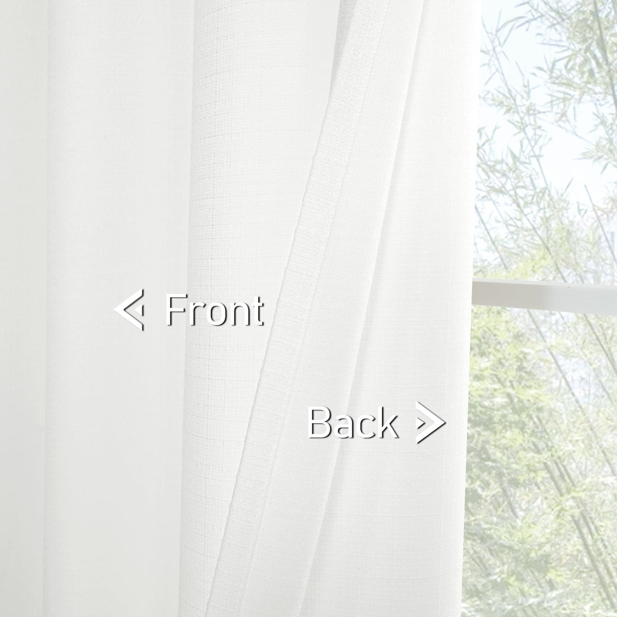 LAMIT linen-textured drapes add depth and casual elegance to any room.
