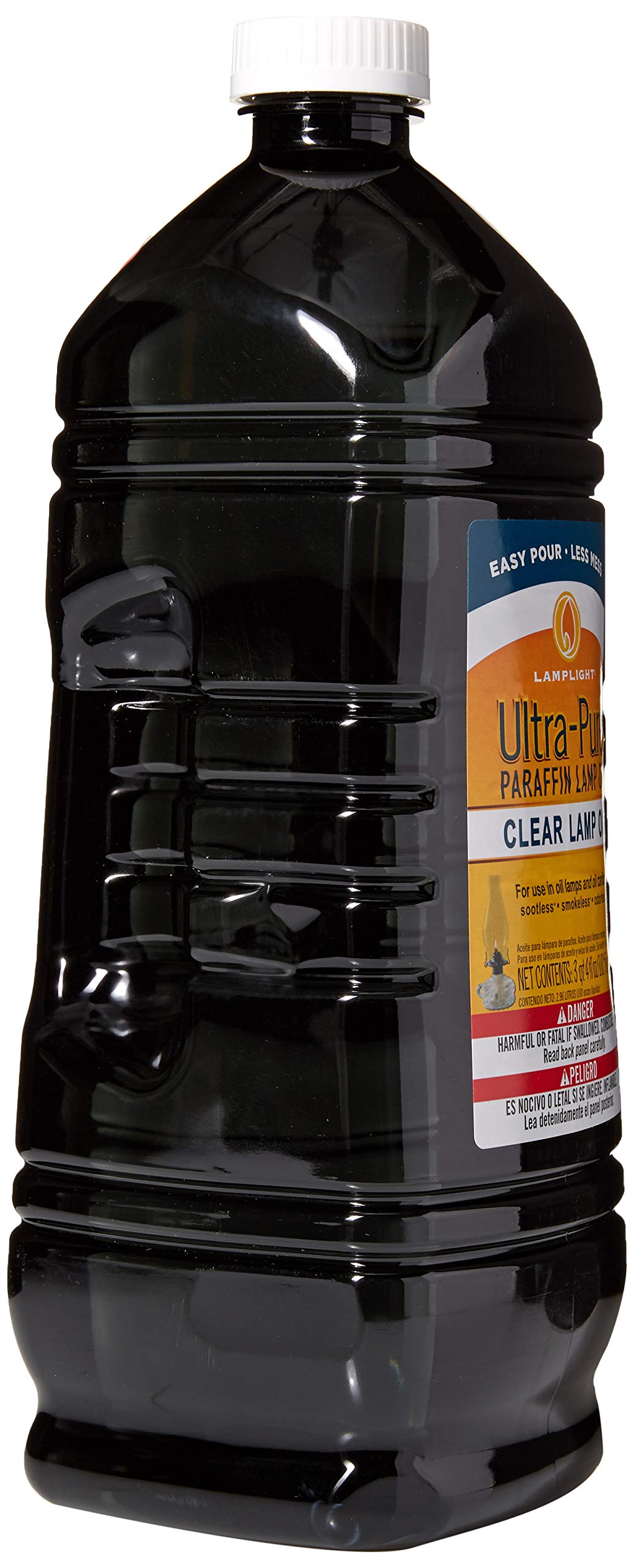 Lamplight 100-ounce Ultra-Pure paraffin oil powers indoor lamps and emergency lighting.
