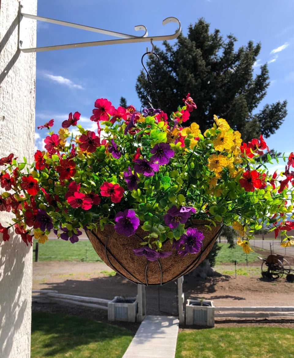 Lamsze daisy basket ready for DIY outdoor decor