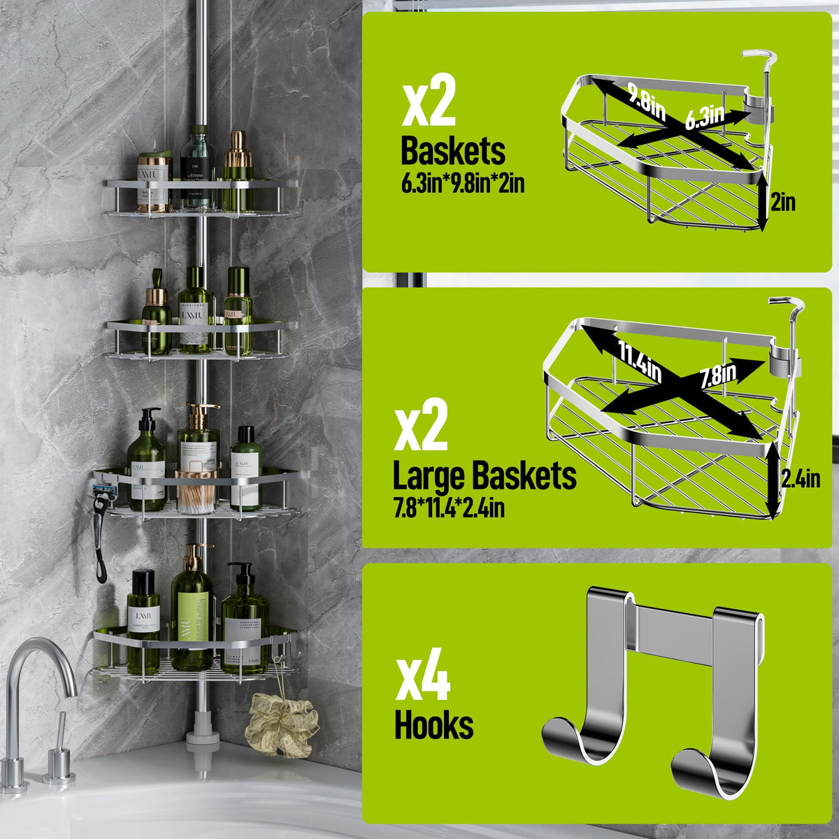 LAMU adjustable height pole fitting various ceiling heights