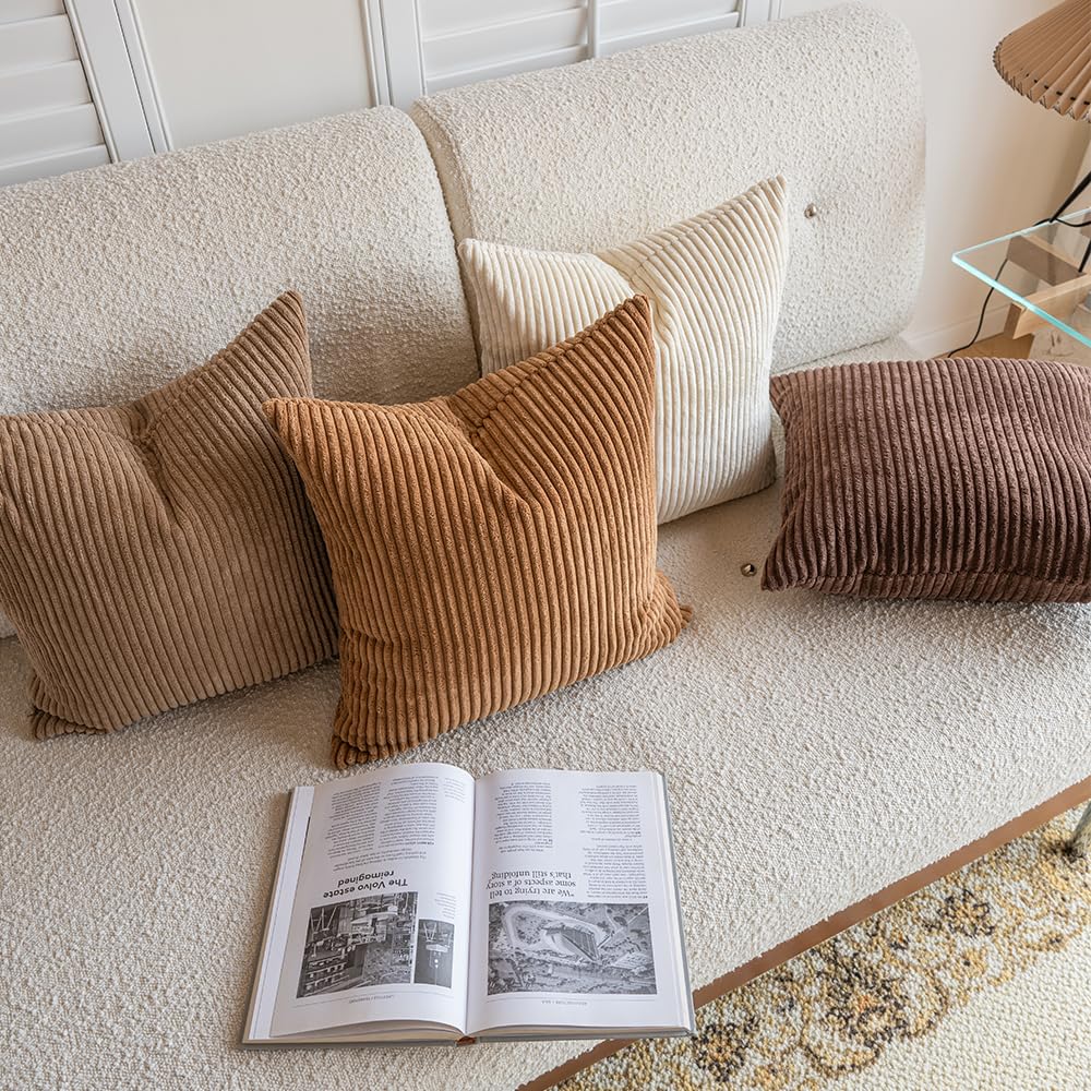 LANANAS decorative boho pillow cover adds cozy texture to any couch