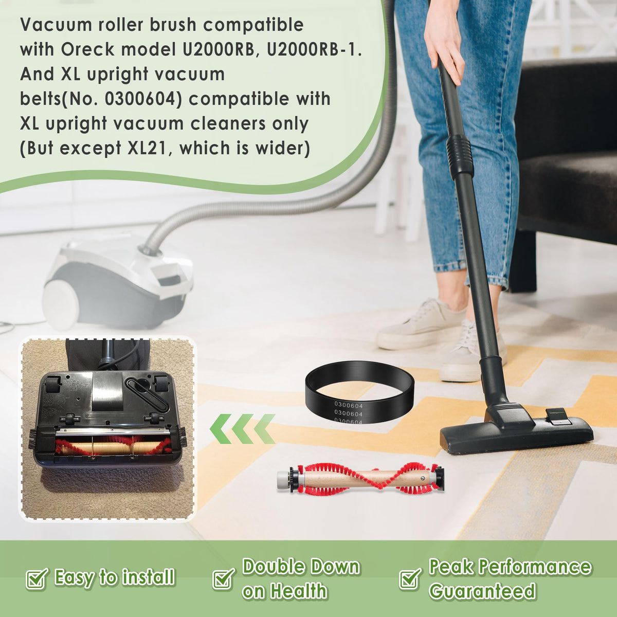 Landhoow durable-brush-roll supports thorough dust and pet dander removal