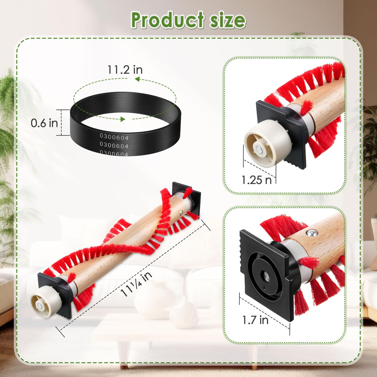 Landhoow vacuum-belt xl-replacement provides quiet operation and flexible, long-lasting performance