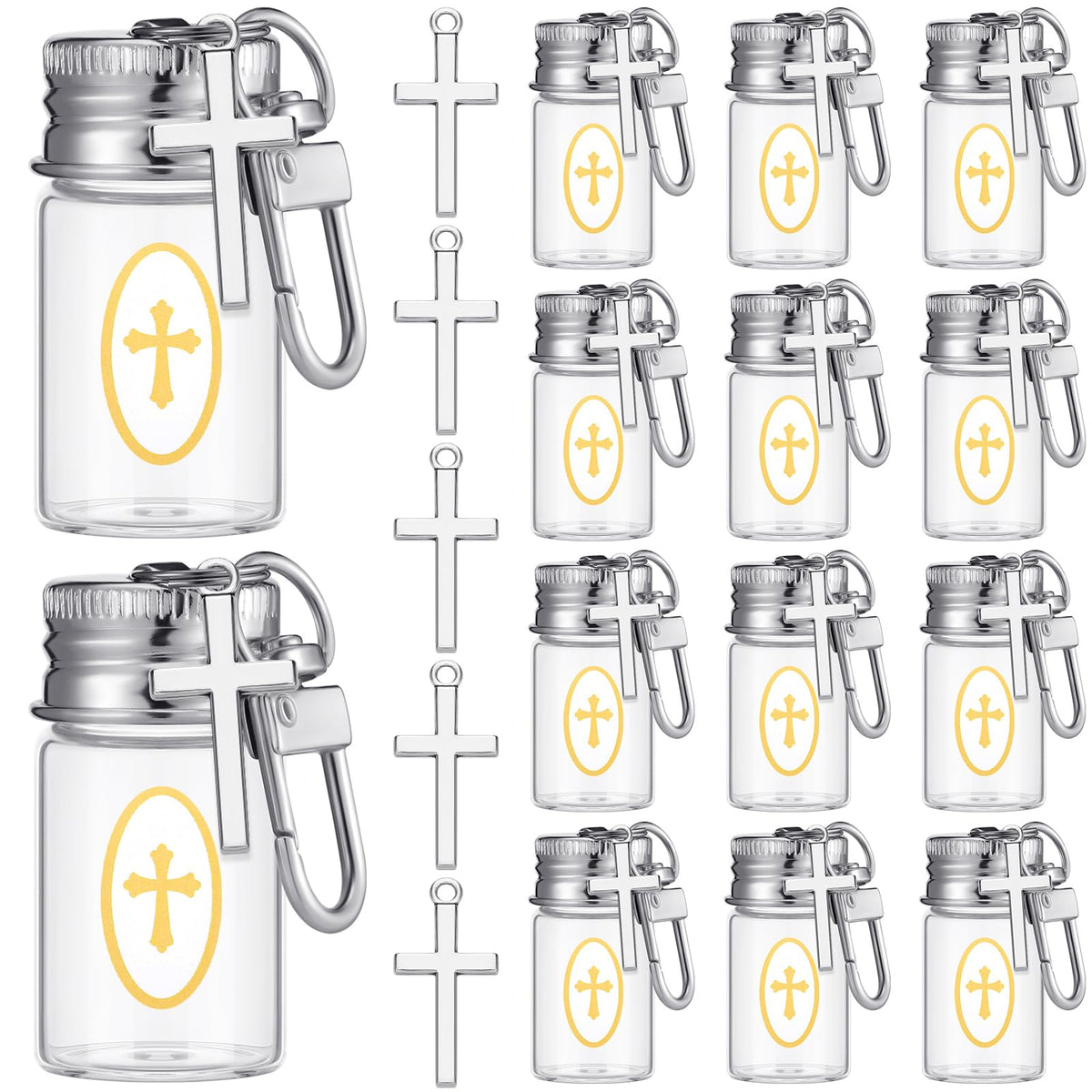 Landical holy water bottle keychain compact 7ml for on-the-go blessings