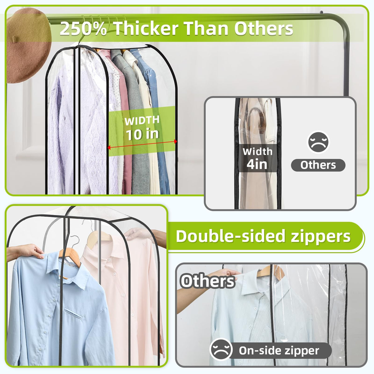 LANDNEOO double-sided opening provides easy access from front or back.