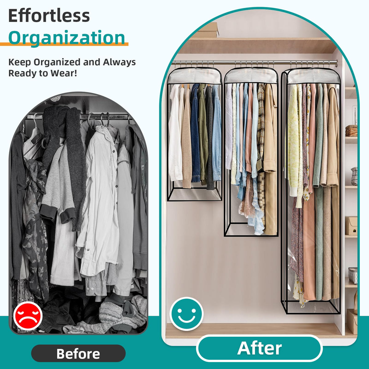 LANDNEOO double-sided-zipper lets you access from either side.