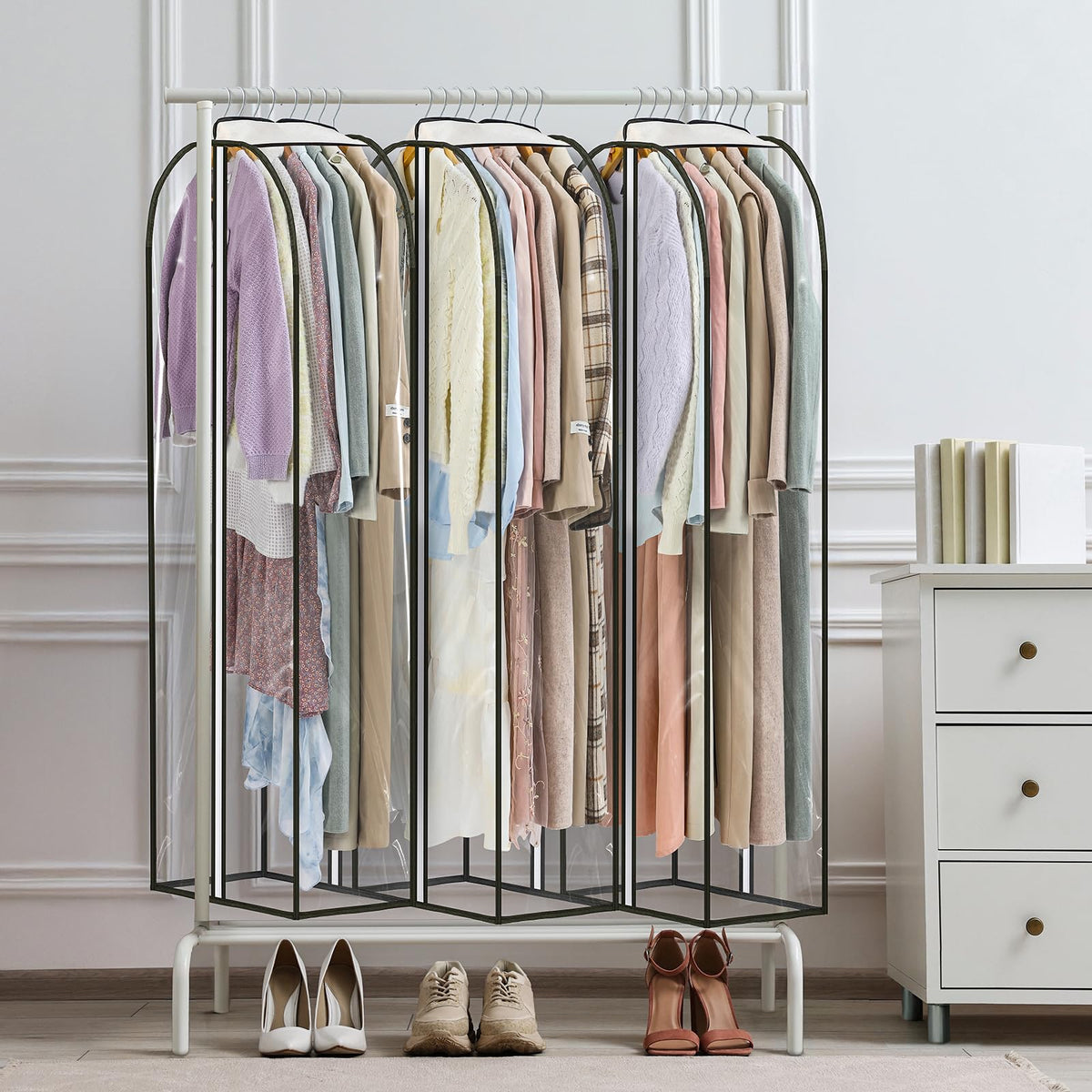 LANDNEOO pack of 6 bags for versatile garment storage and organization.