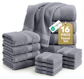 Lane Linen 100% cotton bath towels showcase premium softness and quick-dry performance.