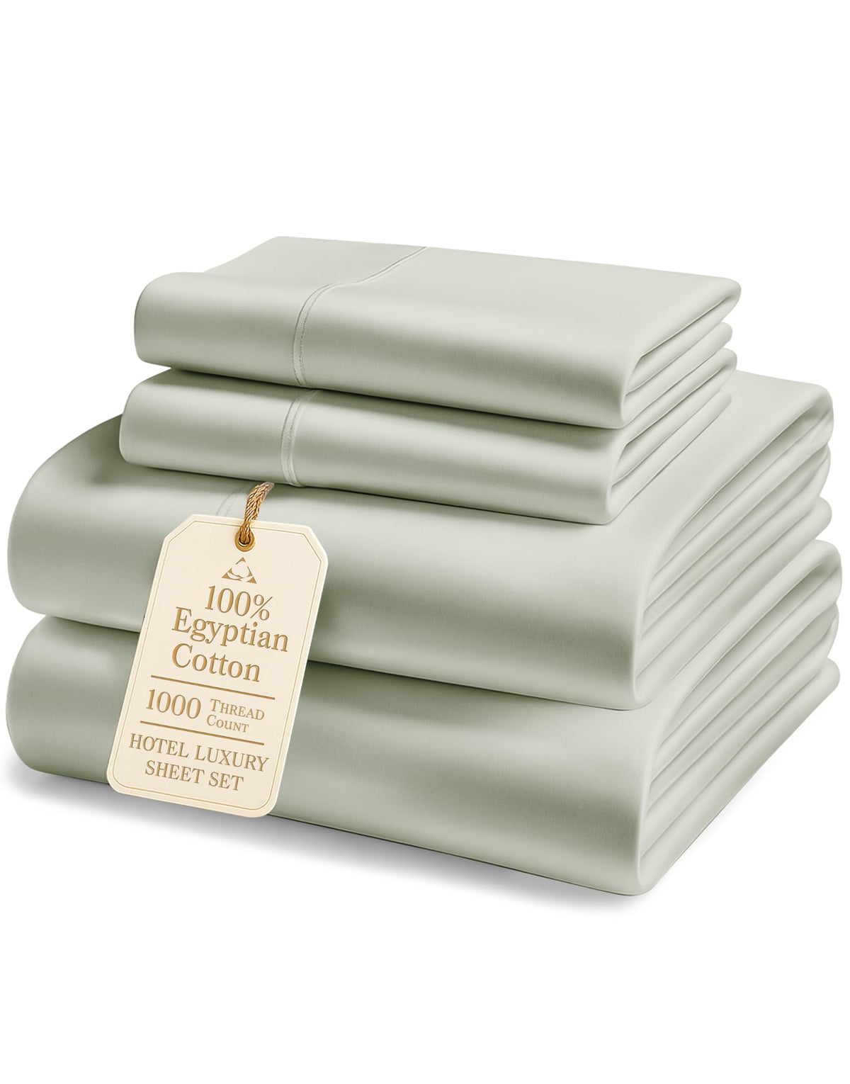 Lane Linen 1000TC king sheet set on mineral bed for luxurious, temperature-stable sleep