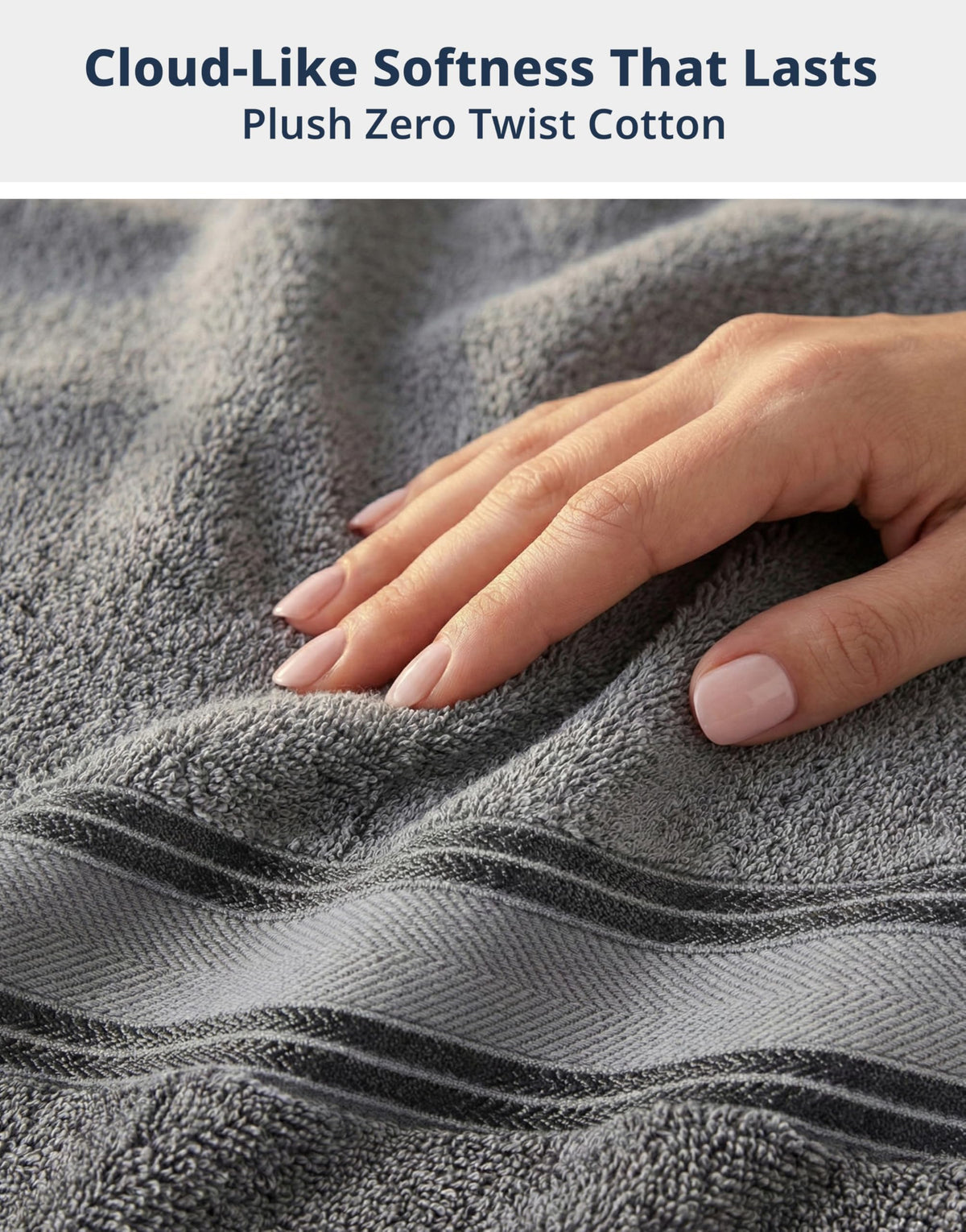 Lane Linen 550 GSM cotton close up demonstrating rich absorbency.