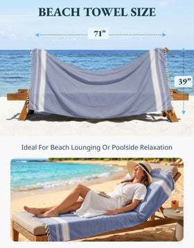 Lane Linen highly absorbent towel for pool or beach use