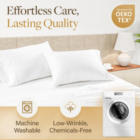 Lane Linen Alpine Frost breathable texture promotes cooler, more comfortable nights