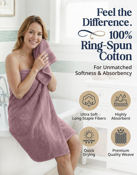 Lane Linen bath towel close-up texture: durable loops for absorption.