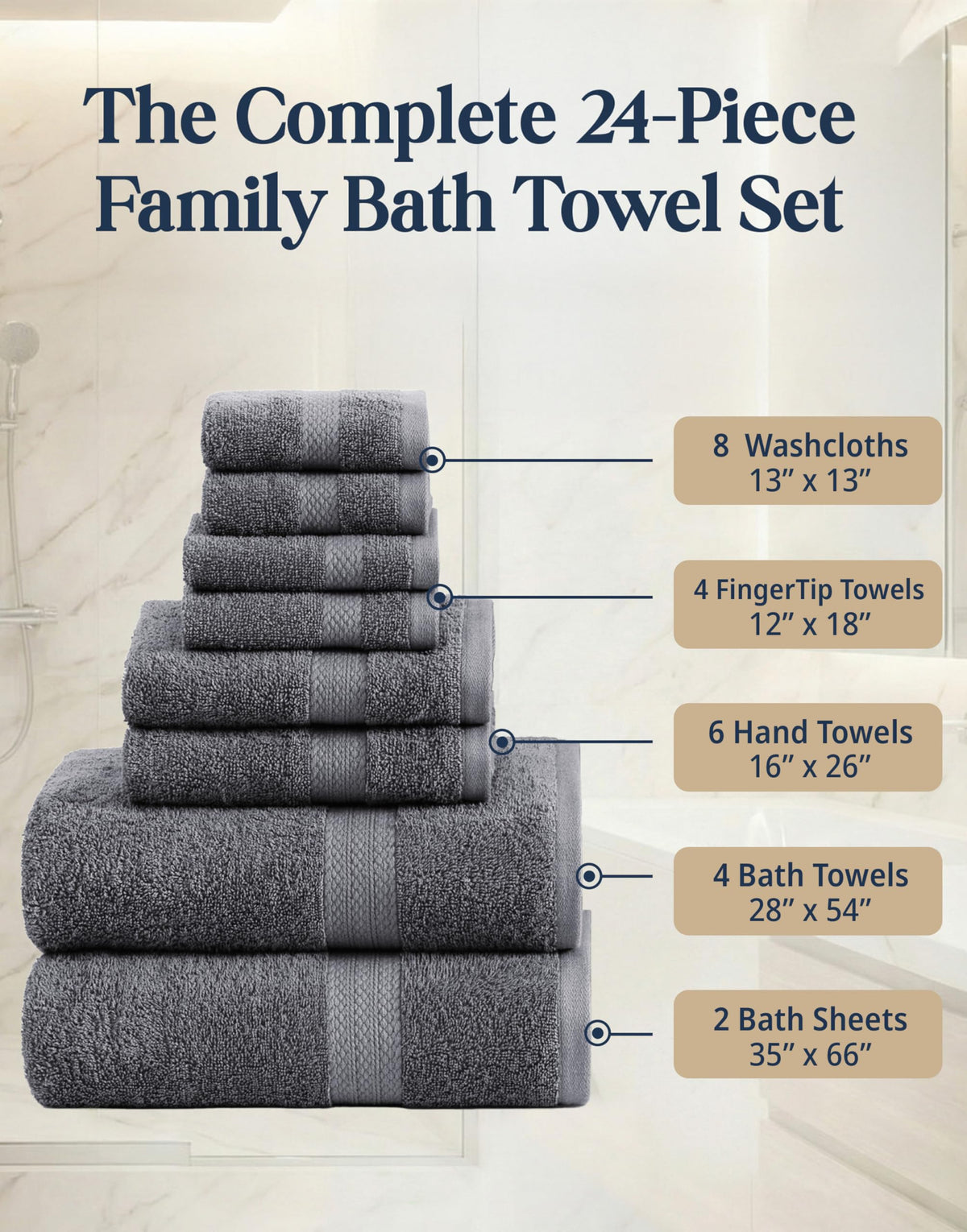 Lane Linen bath towels 28x54 image emphasizes absorbency and quick-drying performance.