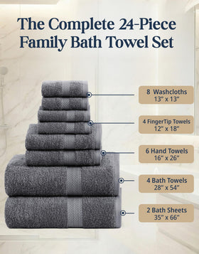 Lane Linen bath towels 28x54 image emphasizes absorbency and quick-drying performance.