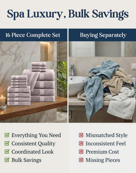 LANE LINEN bathroom decor setup with towels, elevates space with premium texture.