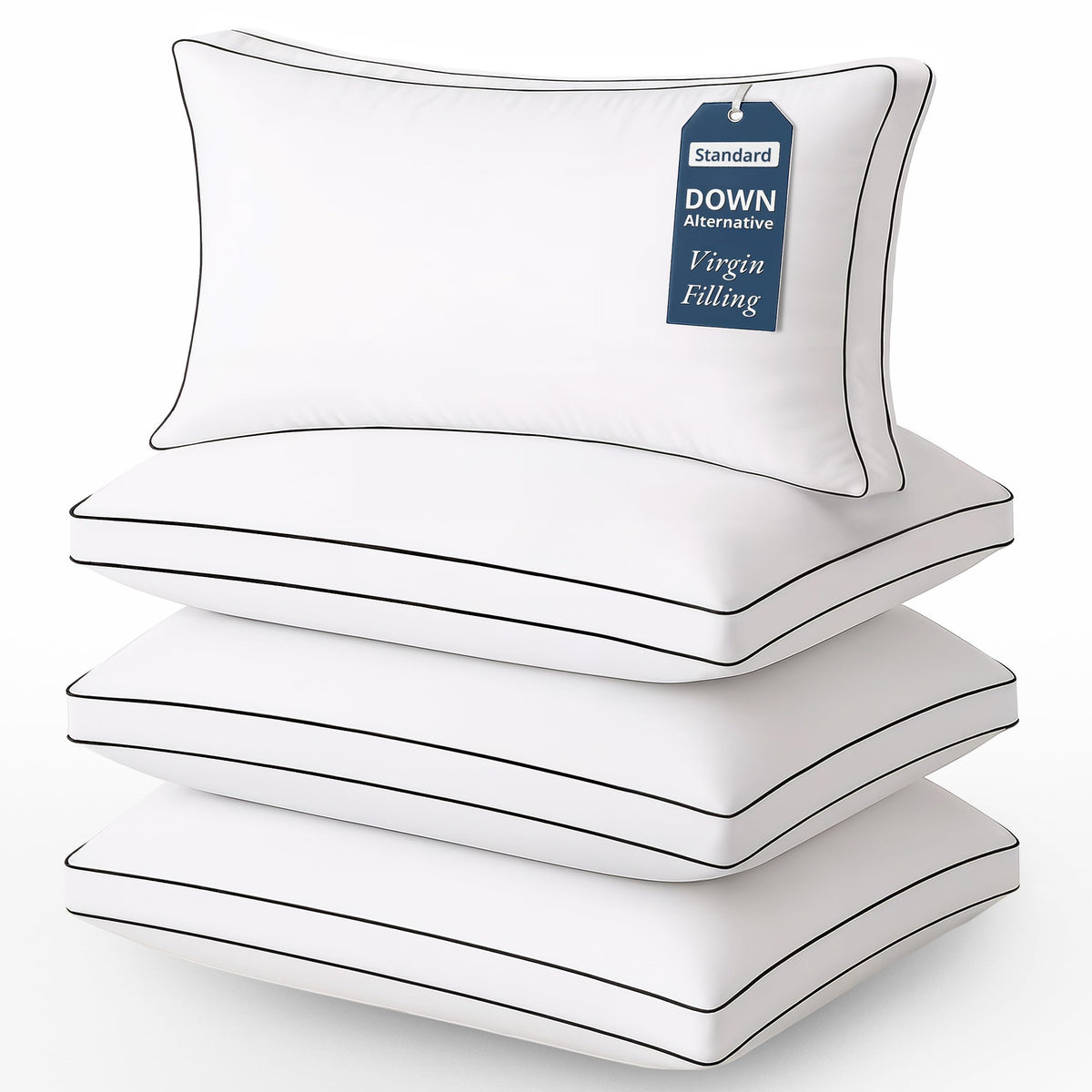 Lane Linen 20x26 four-pack front view for uniform bedroom comfort