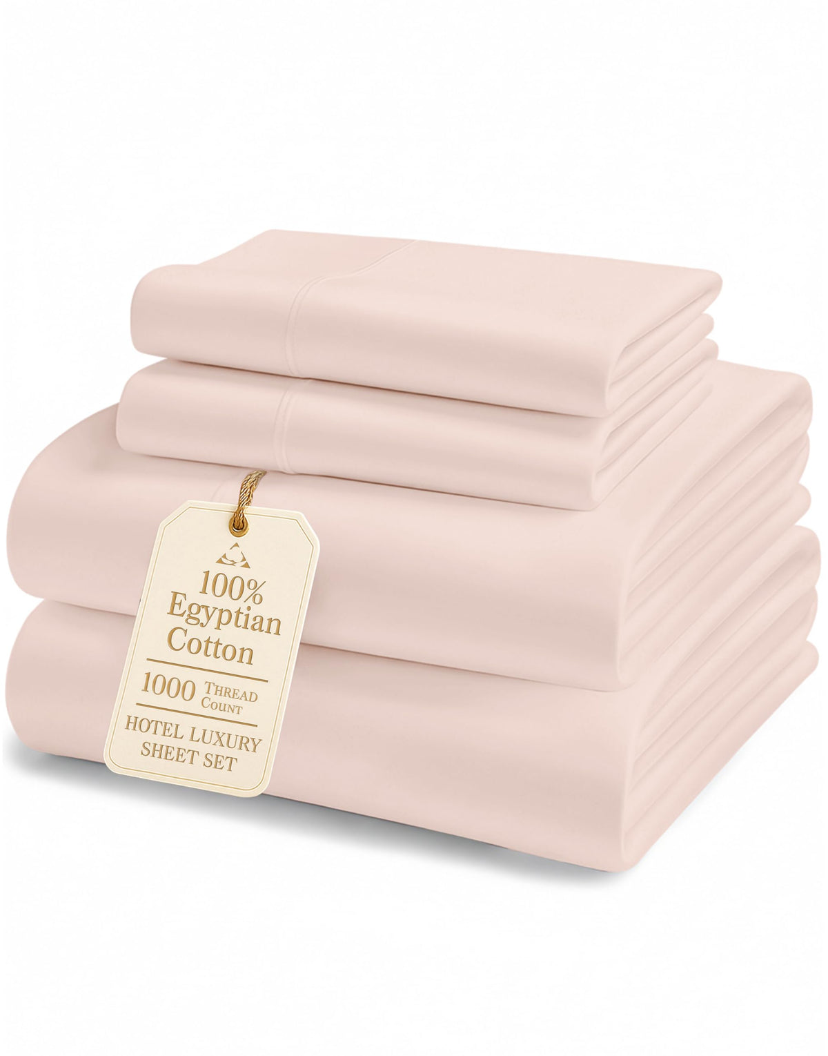 Lane Linen sepia rose bed setup with luxurious 1000TC Egyptian cotton sheets.