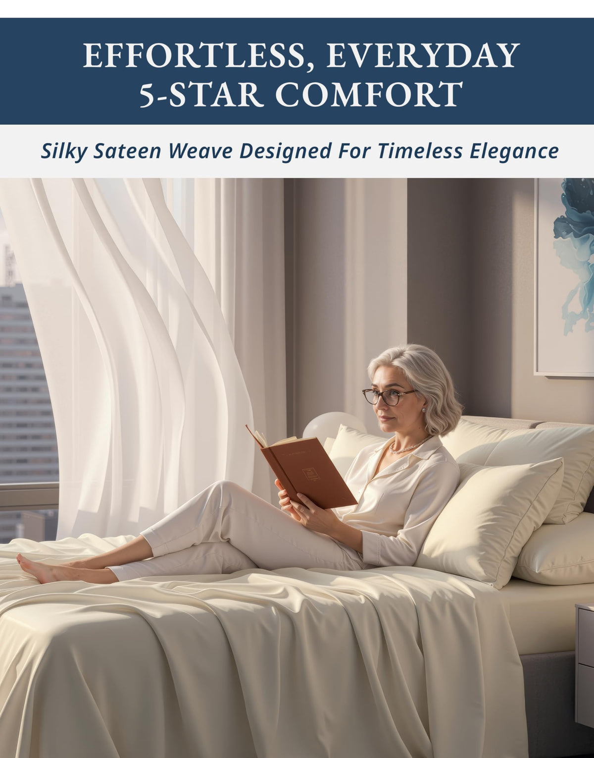 Lane Linen breathable sheets promote airflow for cooler sleeping nights