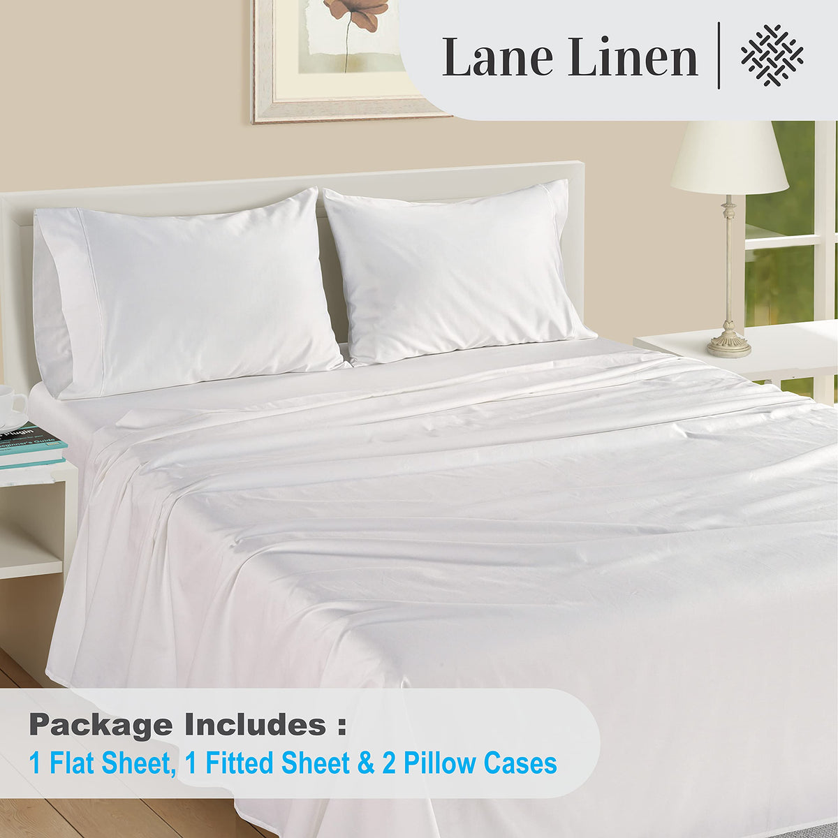 Lane Linen breathable cooling weave helps air flow for cooler nights.
