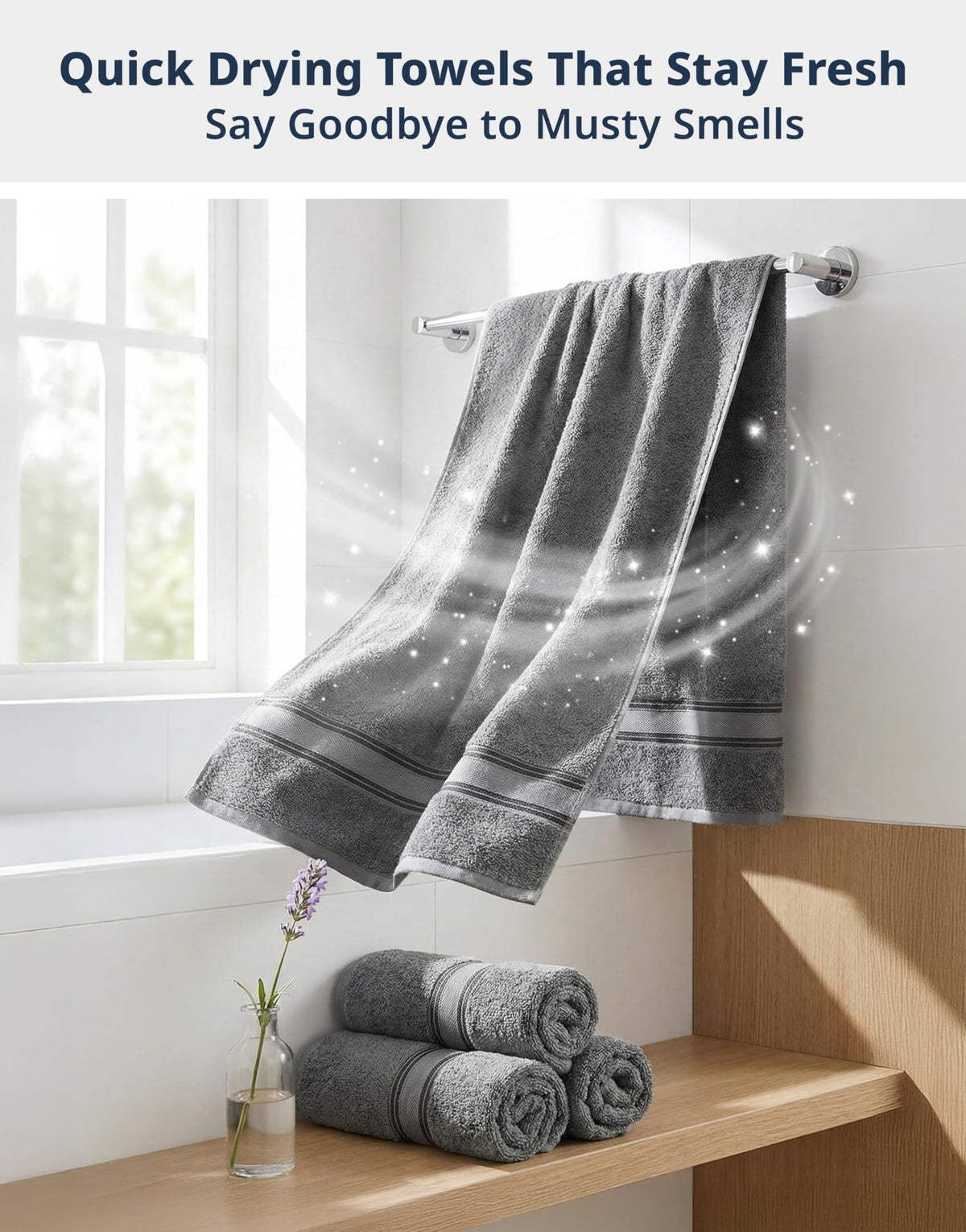Lane Linen care tips graphic showing tumble dry low instructions.