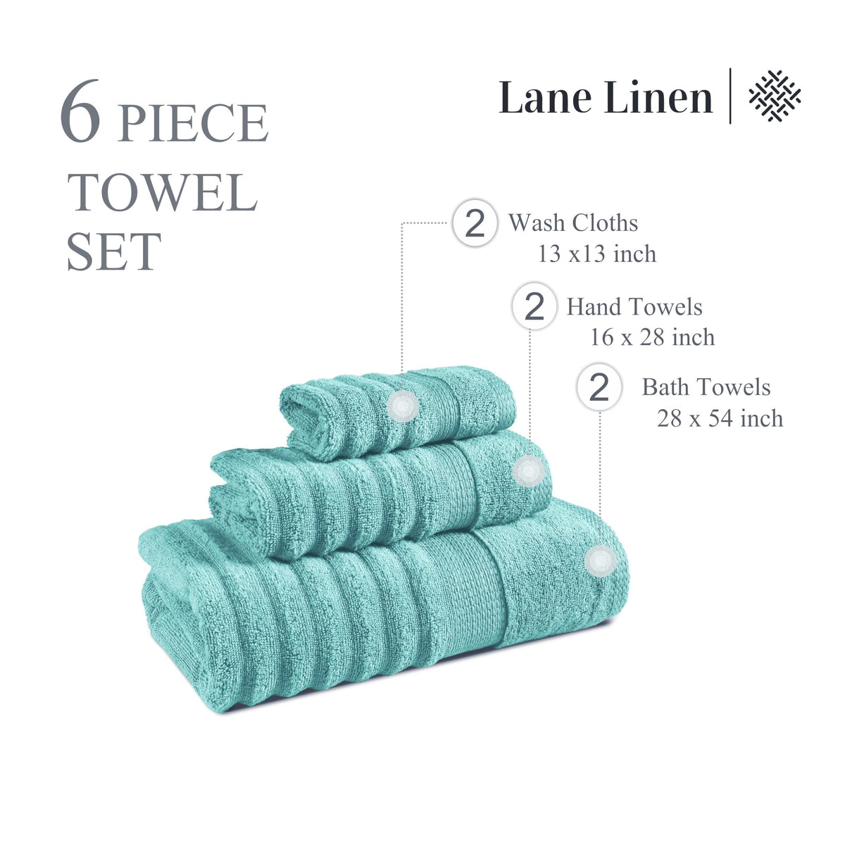 Lane Linen cotton hand towels; soft and quick-drying for everyday routines