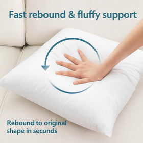 LANE LINEN lightweight down-alternative pillow for plush comfort and easy care.