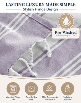 Lane Linen easy-care towel, machine washable and dryer friendly
