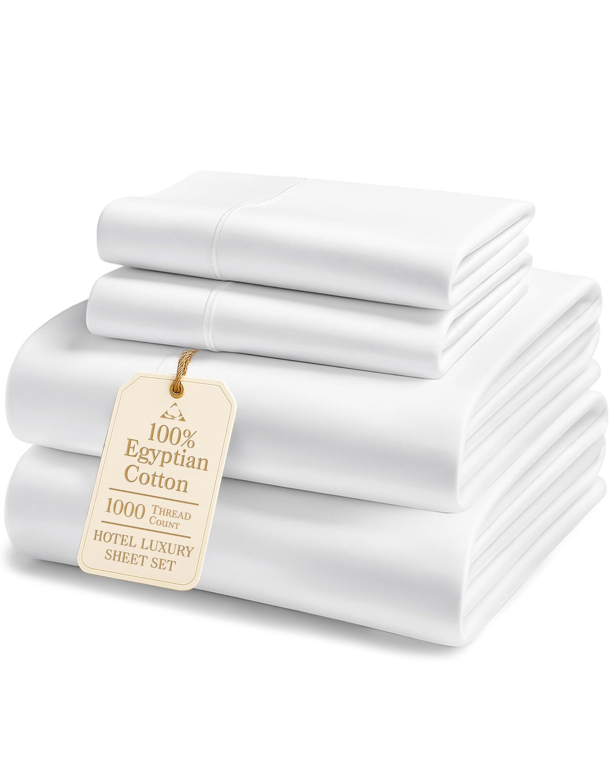 Lane Linen Egyptian cotton sheets for queen set showing premium softness and durability