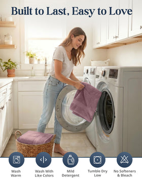 Lane Linen gift-ready towel set: ideal for housewarmings and holidays.