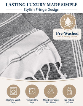 Lane Linen gift-ready towel set ideal for special occasions.