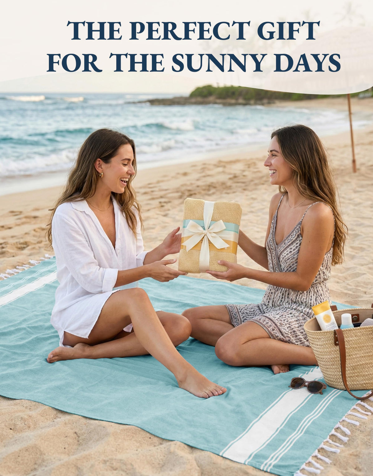 Lane Linen gift-ready Turkish beach towels set for loved ones