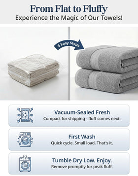 LANE LINEN hand towels 16x28 in grey for everyday drying