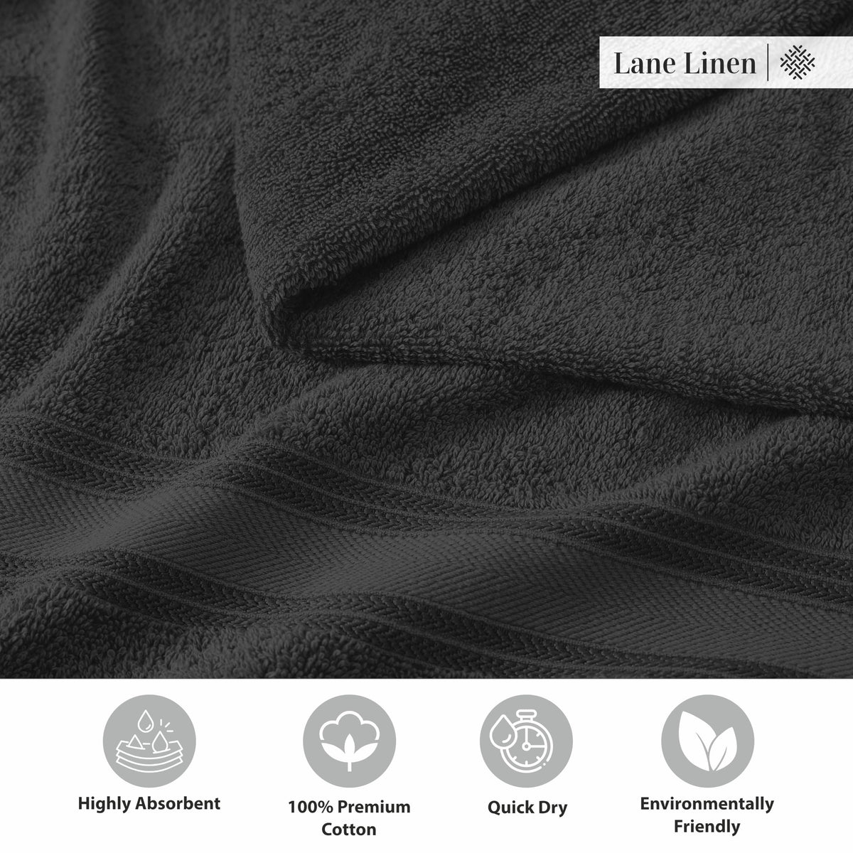 Lane Linen hotel collection towels elevate bathrooms with spa-like texture and premium finish.