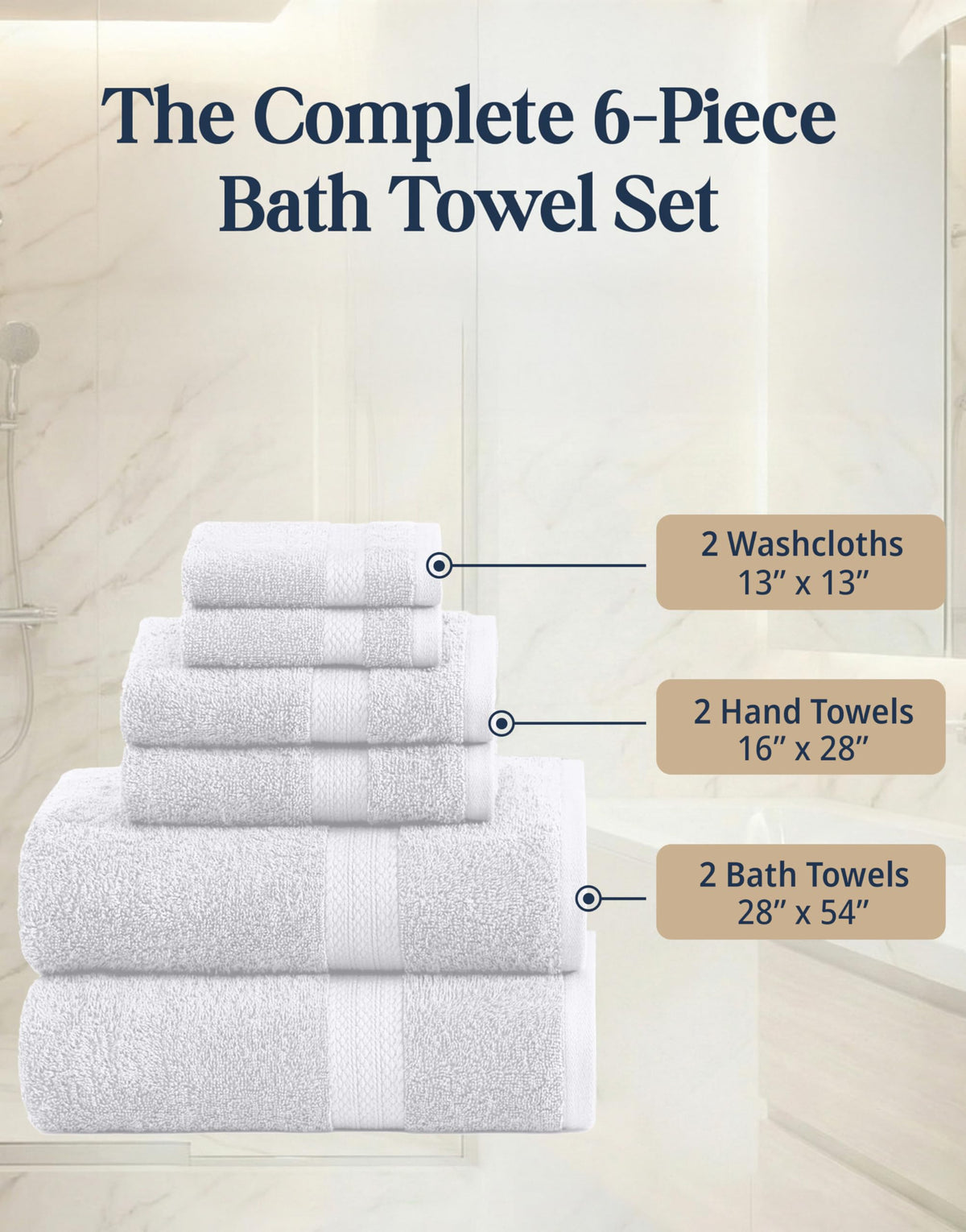 Lane Linen hotel-quality fabric texture highlights plush absorbent material