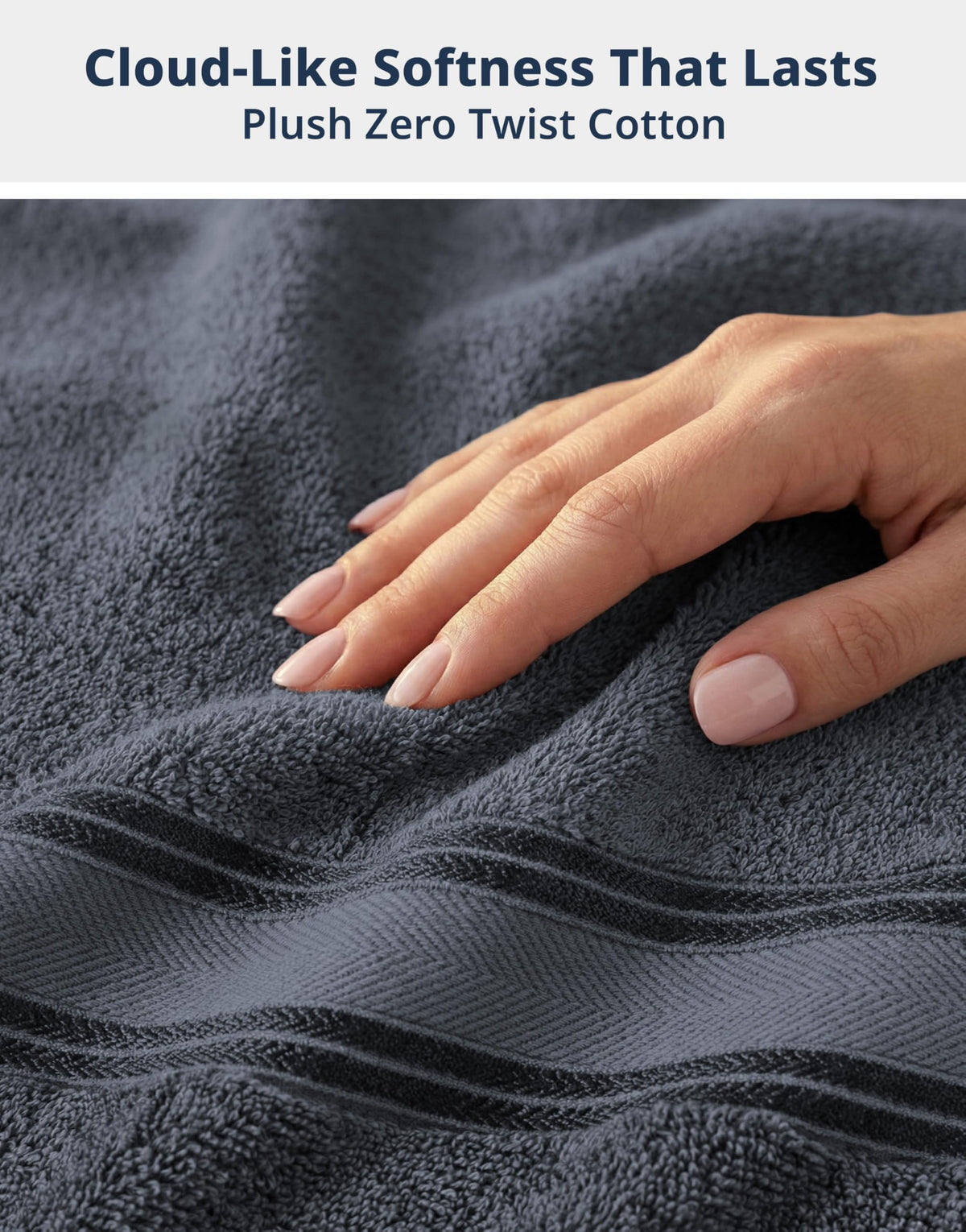 Lane Linen hotel-style bath towels feel fluffy and generous around the body.