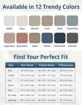 Lane Linen blue king sheets displayed on bed for everyday luxury