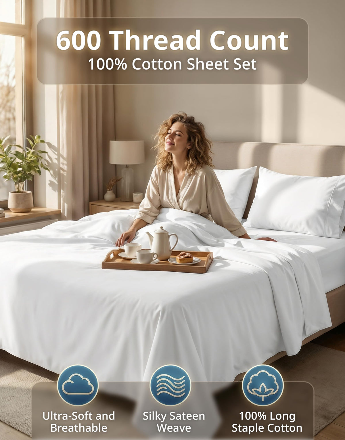 Lane Linen king flat sheet 112x104 laid flat for generous bed coverage