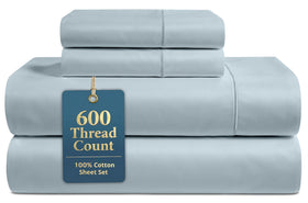 Lane Linen king sheets with silky sateen finish for luxurious comfort