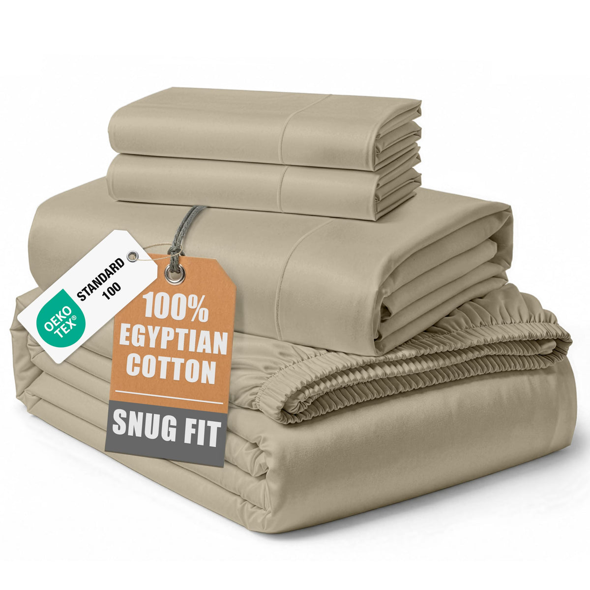 LANE LINEN king sheets in silky sateen offer hotel-grade softness for restful nights.