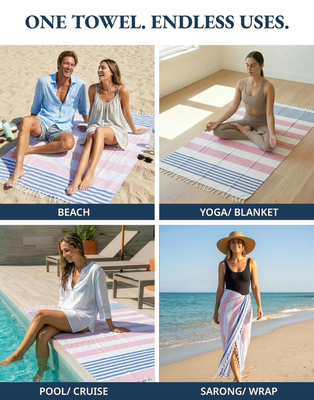 Lane Linen machine-washable and dryer-friendly towels for simple care.