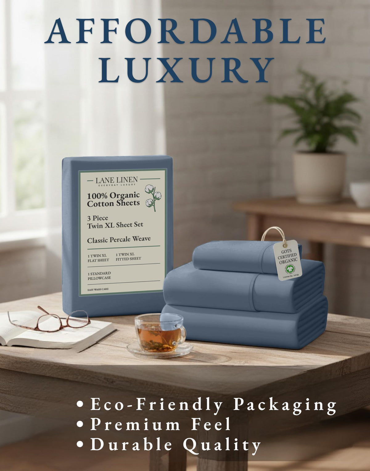 LANE LINEN Machine washable and dryer friendly for easy care.