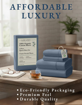LANE LINEN machine wash friendly bedding simplifies care