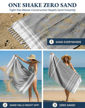 LANE LINEN Machine-Washable and Dryer-Friendly Towel for easy care.