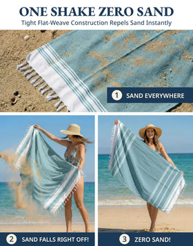 LANE LINEN multipurpose towel: ideal for camping, yoga, or picnics.
