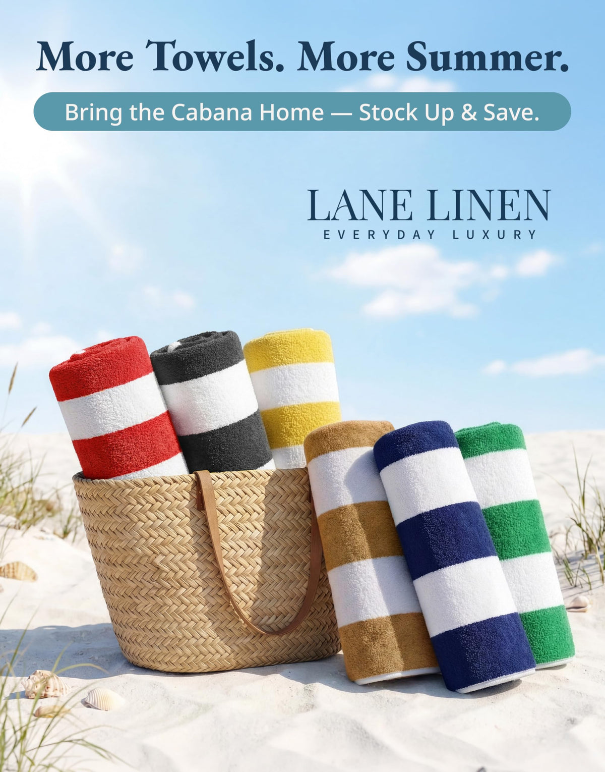 LANE LINEN OEKO-TEX-certified towel ensures safe everyday use.
