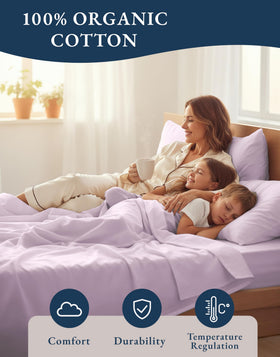 LANE LINEN organic cotton fiber closeup underscores natural softness and breathability.