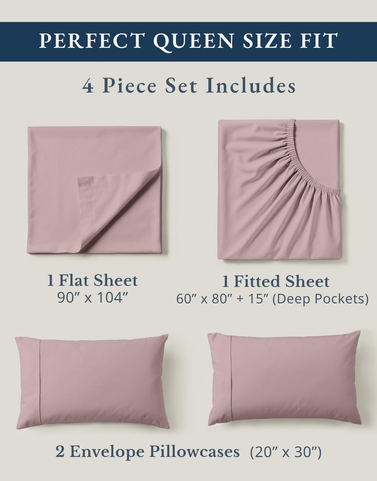 LANE LINEN organic cotton percale weave enhances breathability.