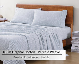Lane Linen percale-weave sheets deliver hotel-quality crispness and lasting softness.