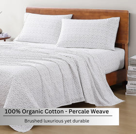 LANE LINEN pillowcase 20x26, crisp percale finish for smooth sleep